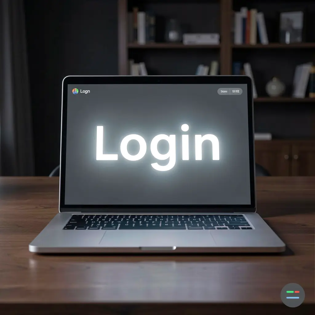Modern laptop on a dark wooden desk displaying the 786JL BET login page with a glowing interface for secure access in Bangladesh